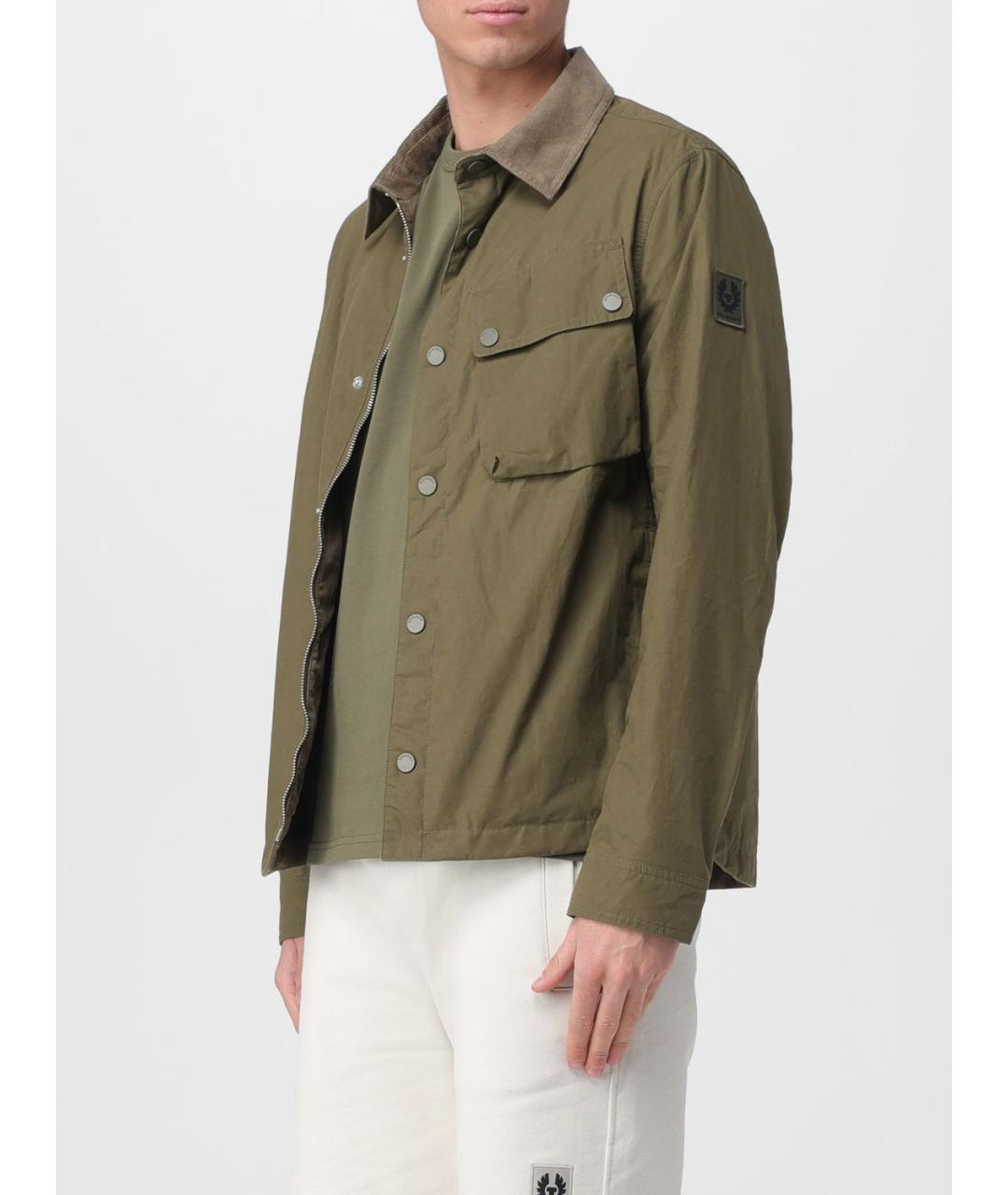 BELSTAFF Хаки хлопковая куртка, фото 3