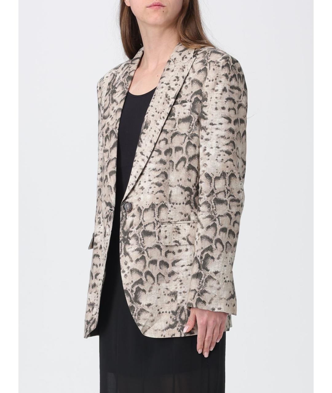 PINKO Мульти льняной жакет/пиджак, фото 3