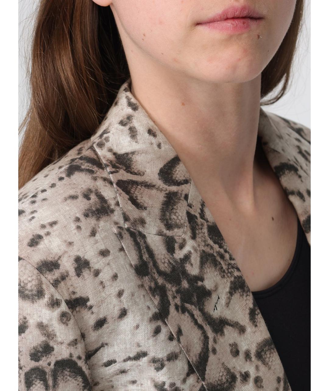 PINKO Мульти льняной жакет/пиджак, фото 4