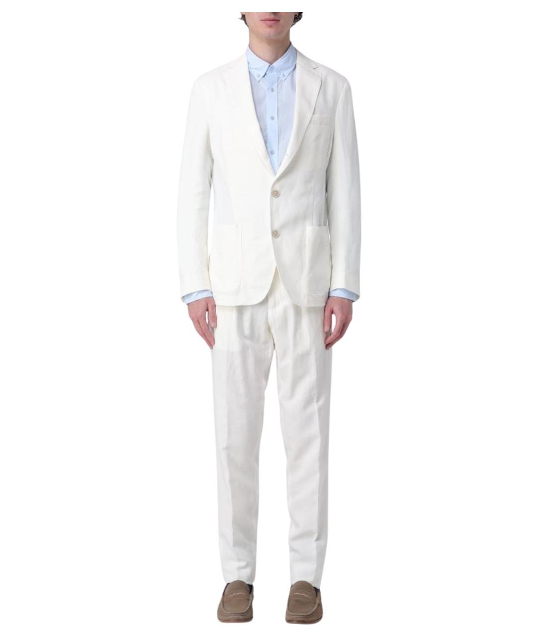 ELEVENTY Белый классический костюм, фото 1