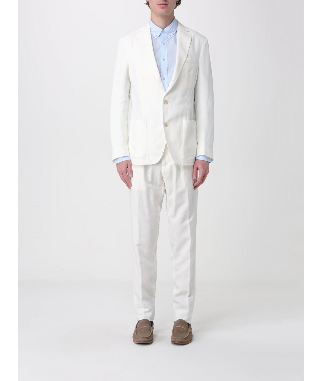 ELEVENTY Белый классический костюм, фото 7
