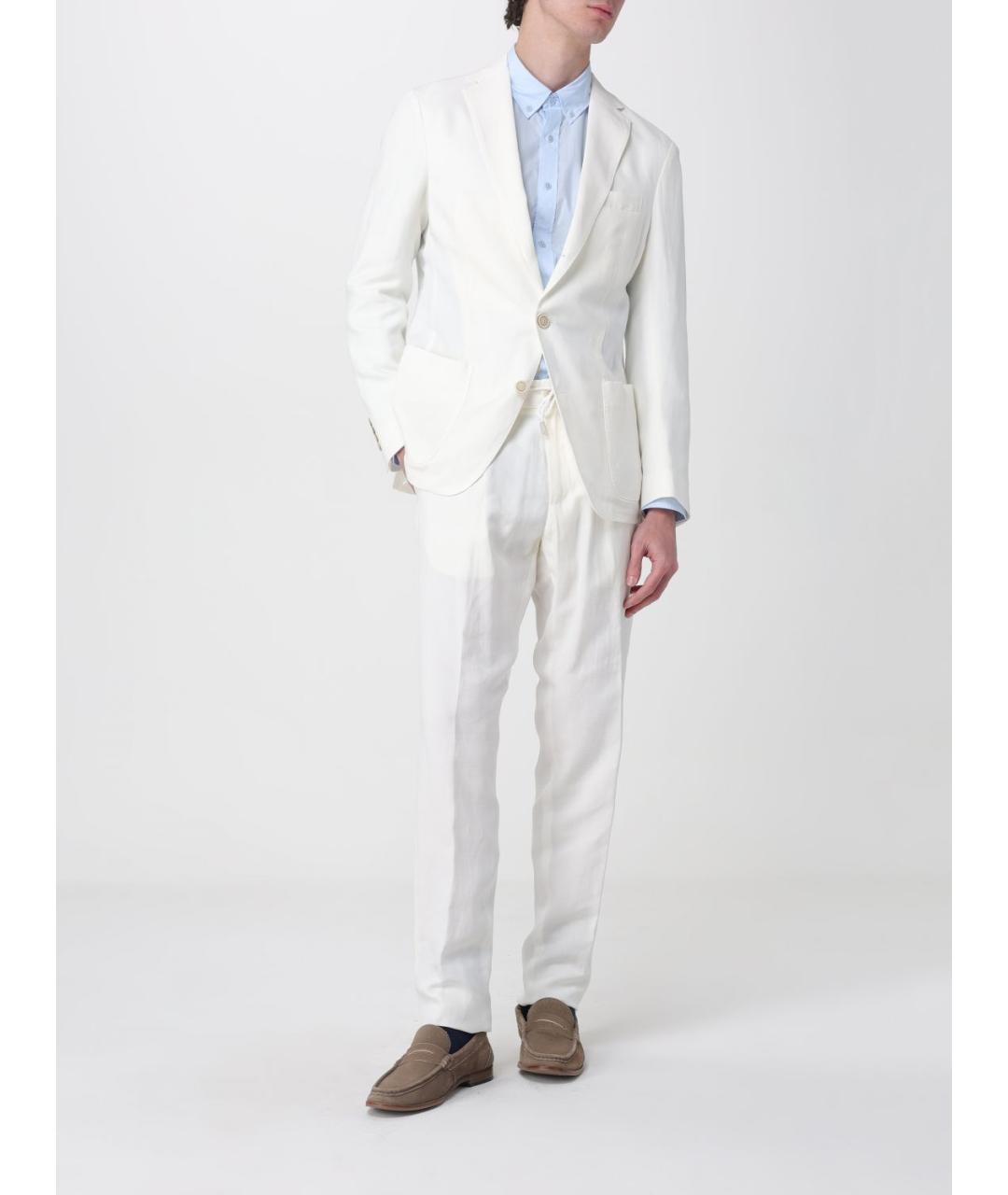 ELEVENTY Белый классический костюм, фото 2