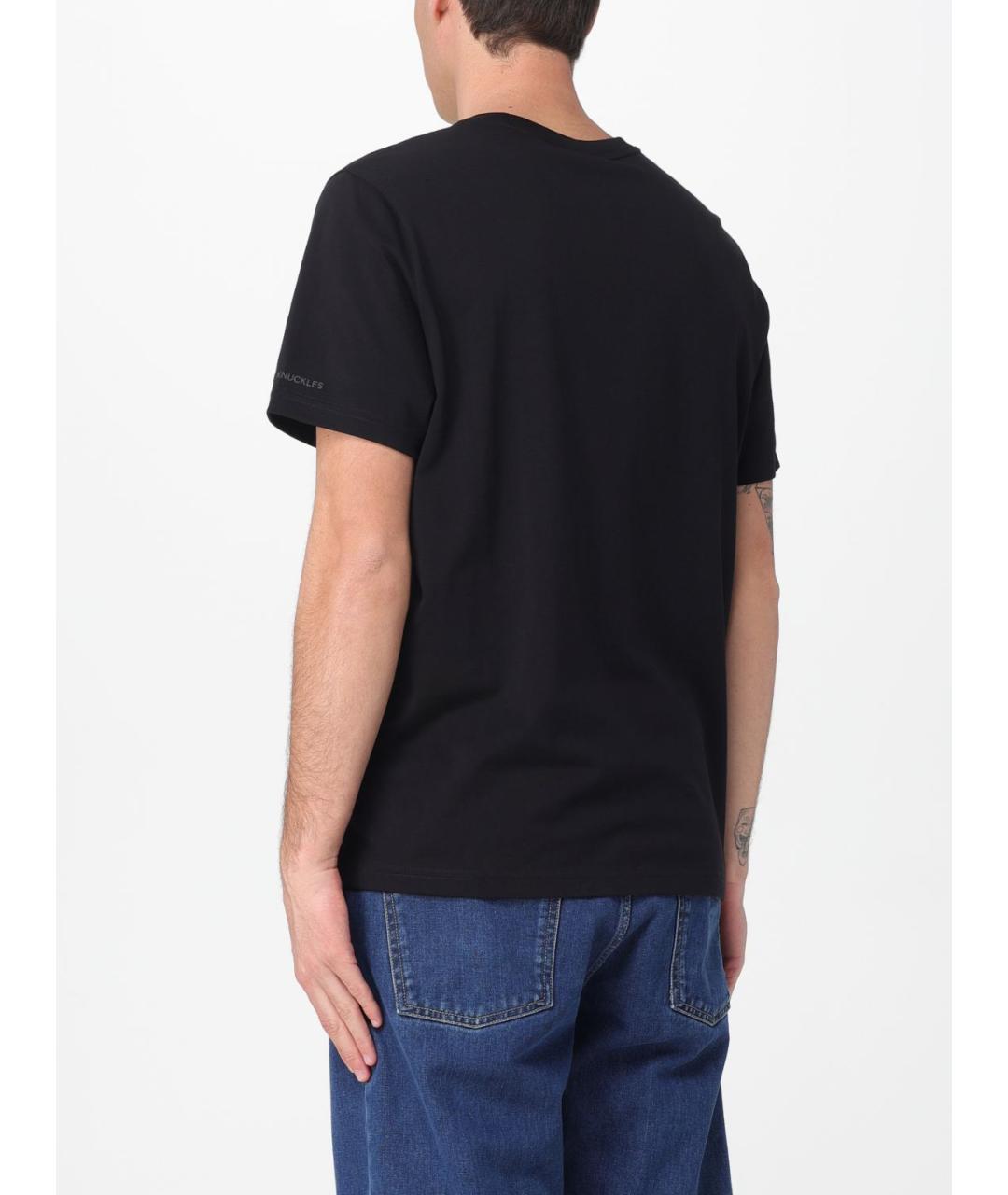 MOOSE KNUCKLES Черная хлопковая футболка, фото 2
