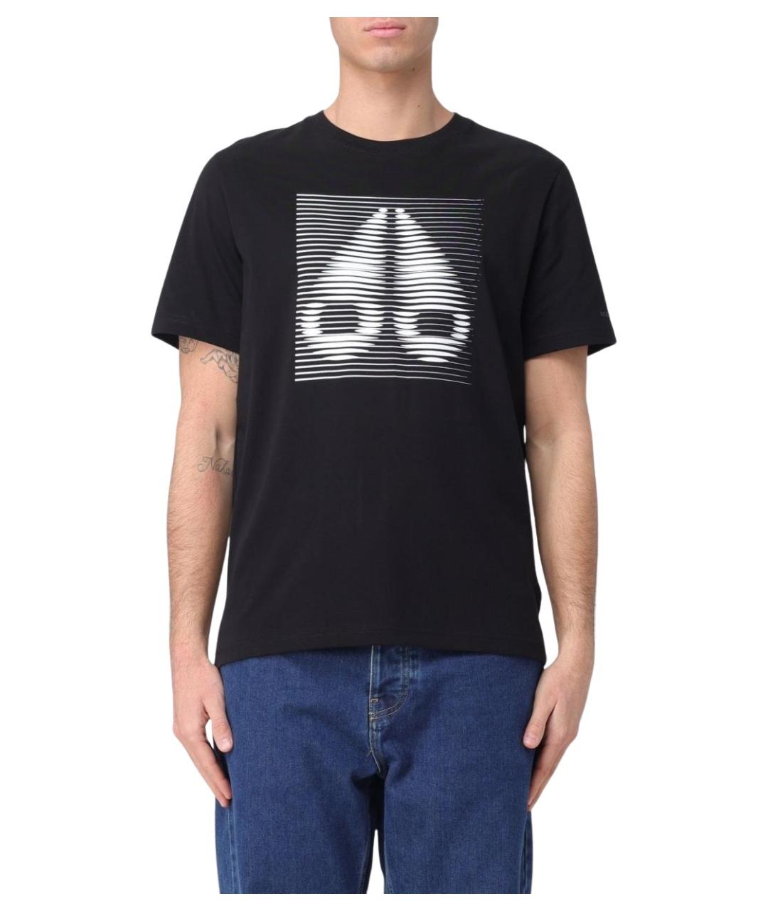 MOOSE KNUCKLES Черная хлопковая футболка, фото 1