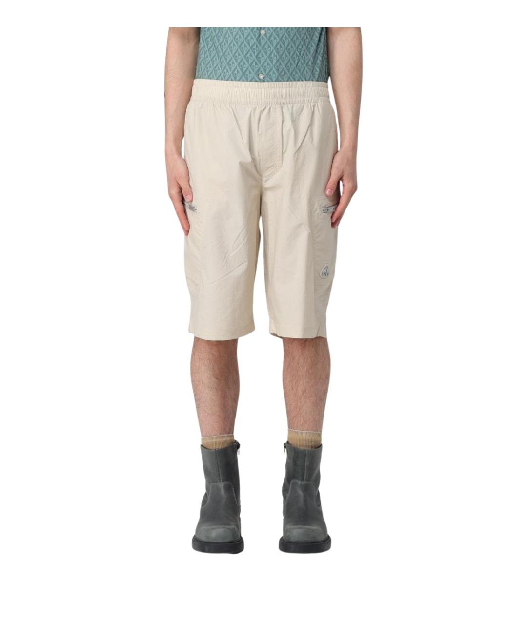 MOOSE KNUCKLES Бежевые полиамидовые шорты, фото 1