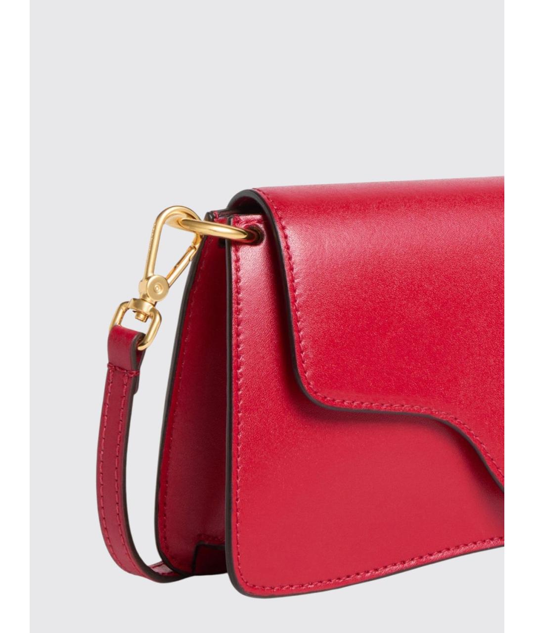 COCCINELLE Красная кожаная сумка через плечо, фото 3