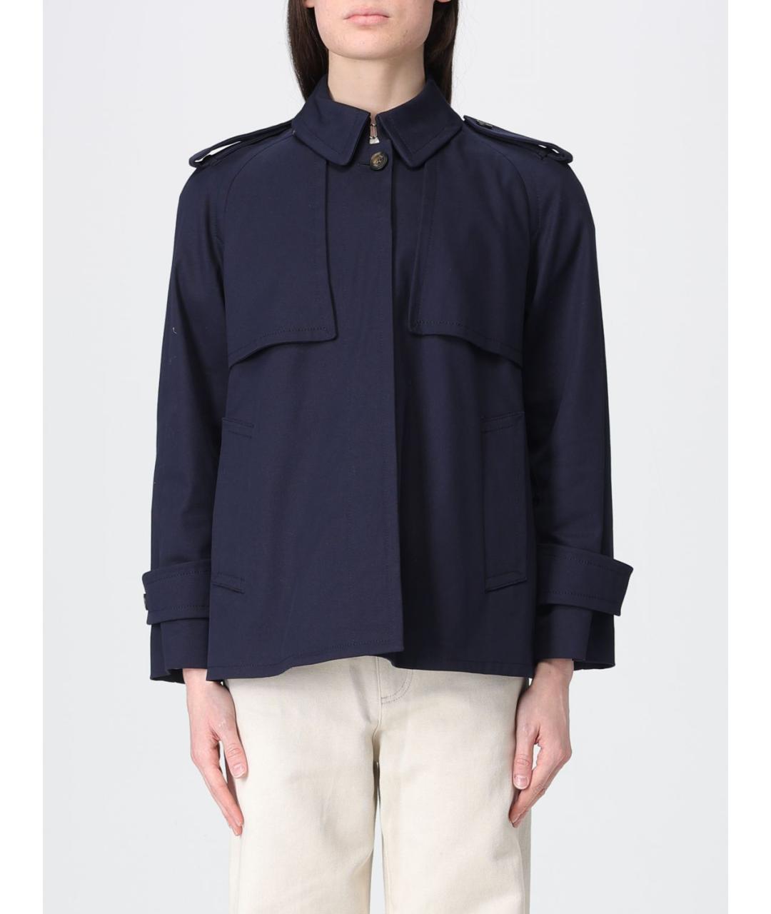 FAY Синяя хлопко-эластановая куртка, фото 5