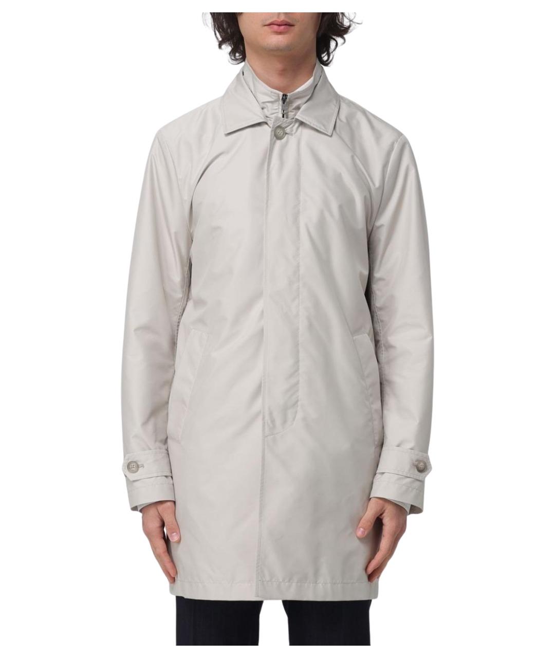 FAY Бежевый полиэстеровый тренч / плащ, фото 1