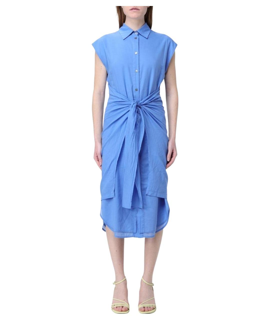 TELA Голубое хлопковое платье, фото 1