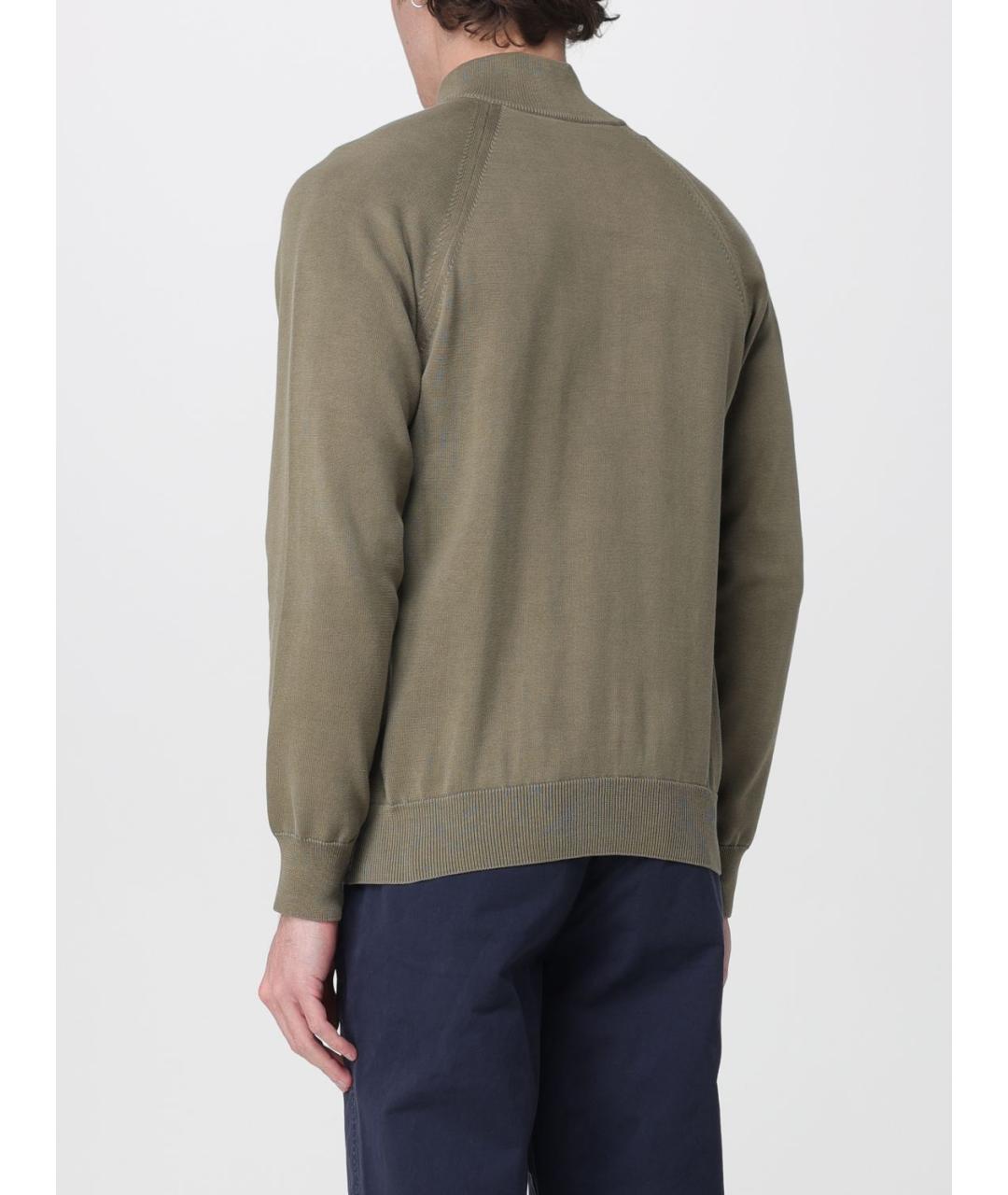 BLAUER Хаки хлопковый джемпер / свитер, фото 2
