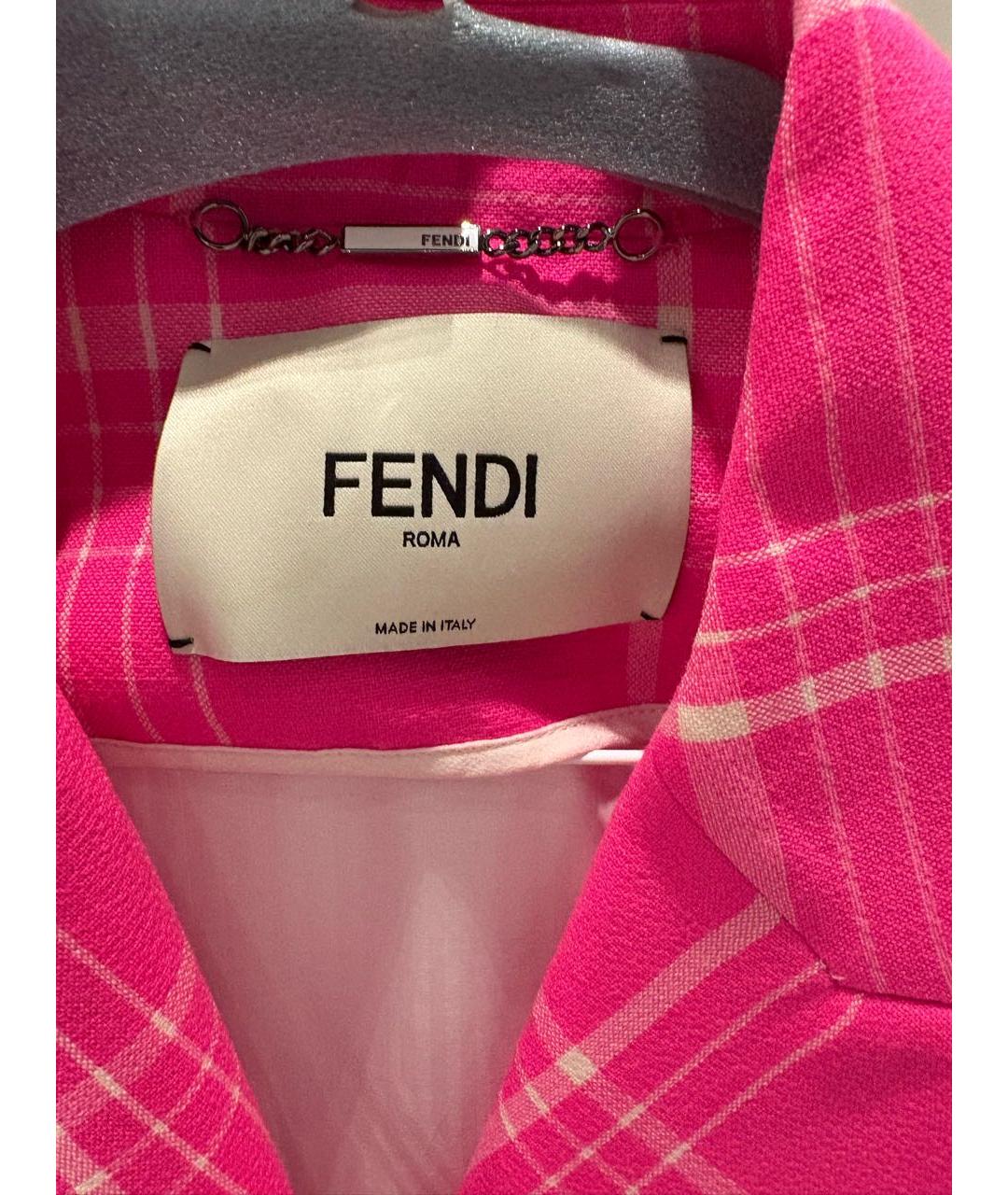 FENDI Розовое пальто, фото 3