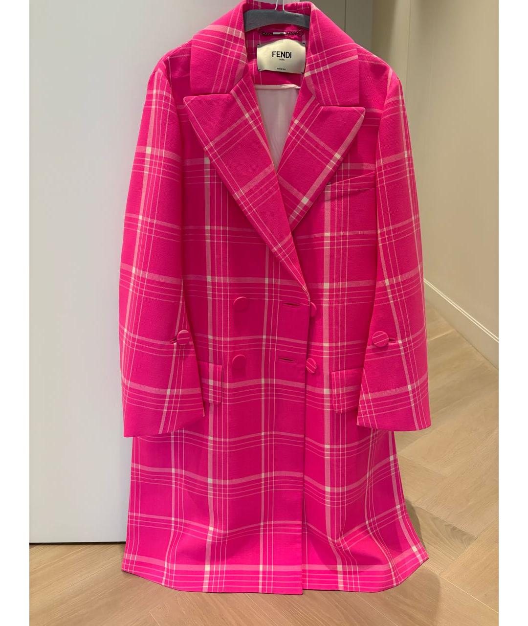 FENDI Розовое пальто, фото 9