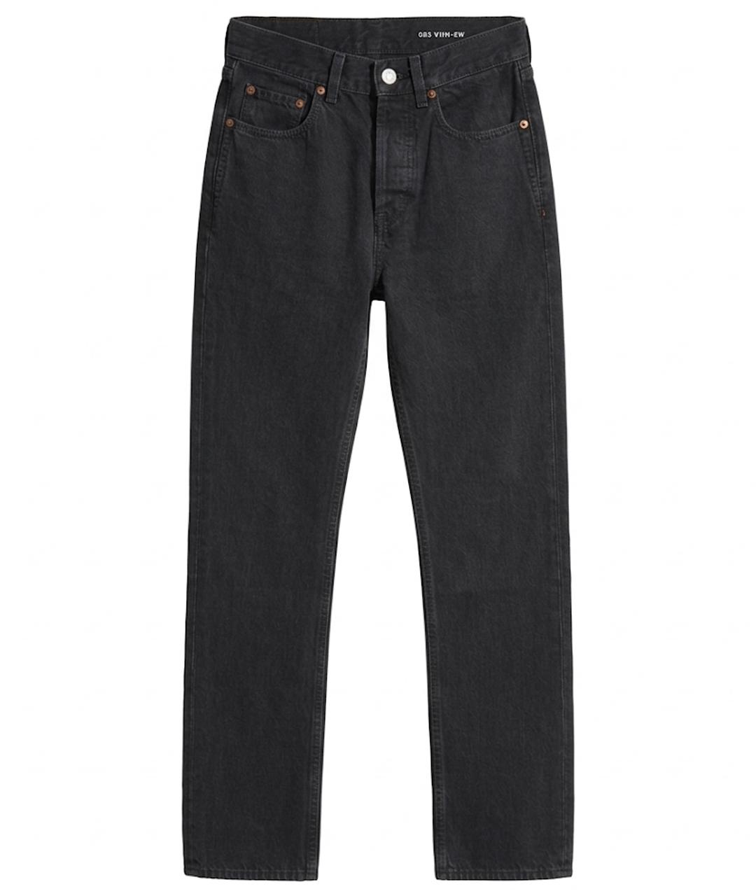 SAINT LAURENT Серые хлопковые джинсы слим, фото 1