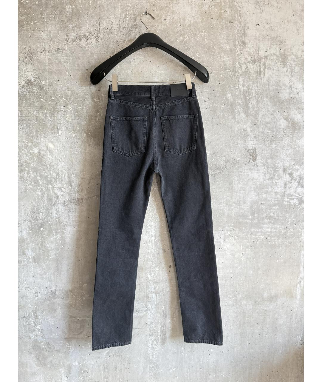 SAINT LAURENT Серые хлопковые джинсы слим, фото 2