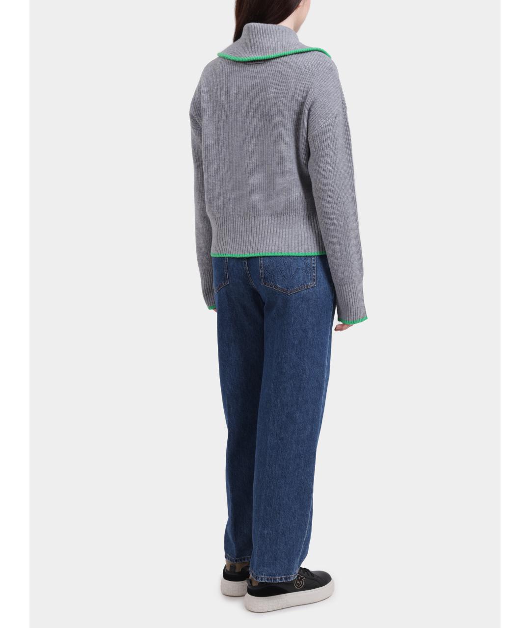 PINKO Синие прямые джинсы, фото 5