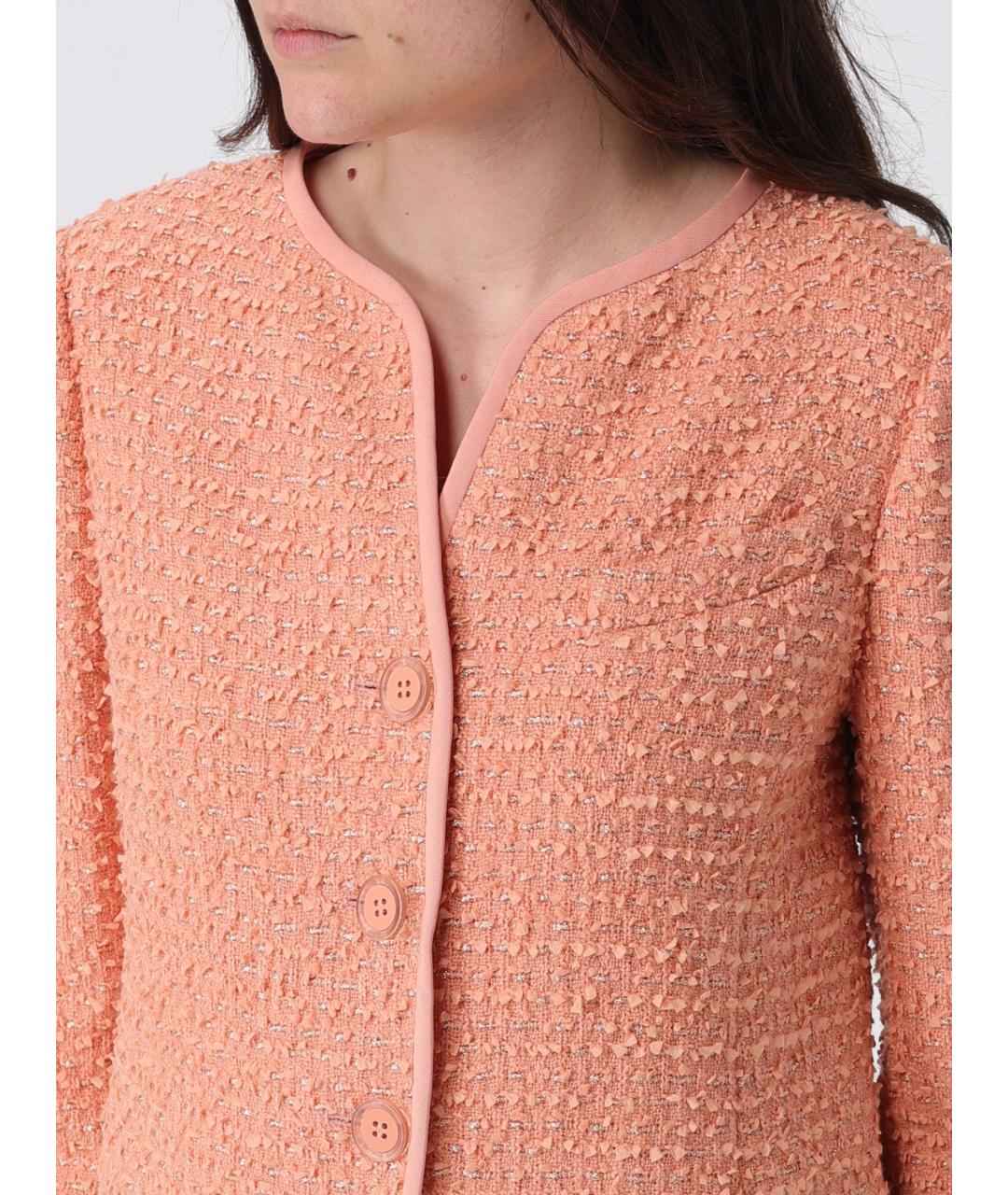 EMPORIO ARMANI Коралловый шерстяной жакет/пиджак, фото 3