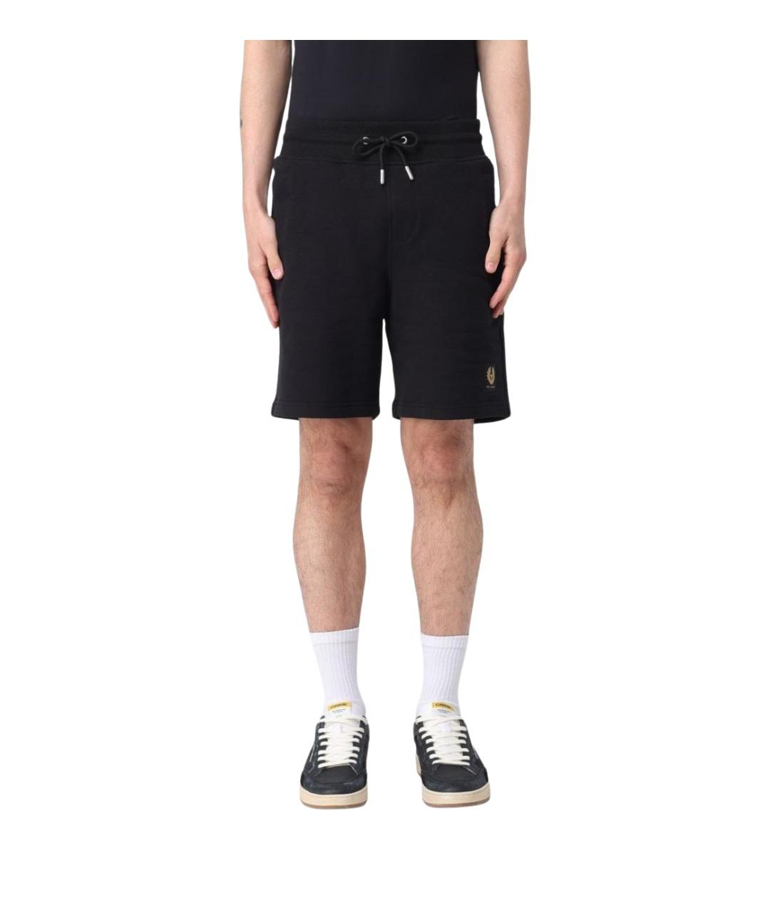BELSTAFF Черные хлопковые шорты, фото 1