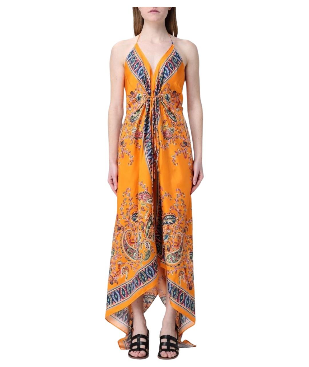 ETRO Мульти шелковое повседневное платье, фото 1