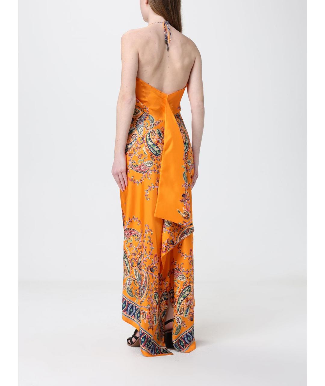 ETRO Мульти шелковое повседневное платье, фото 3