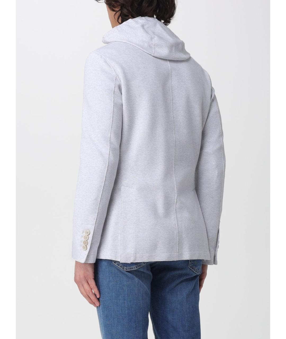 ELEVENTY Серый хлопковый пиджак, фото 2