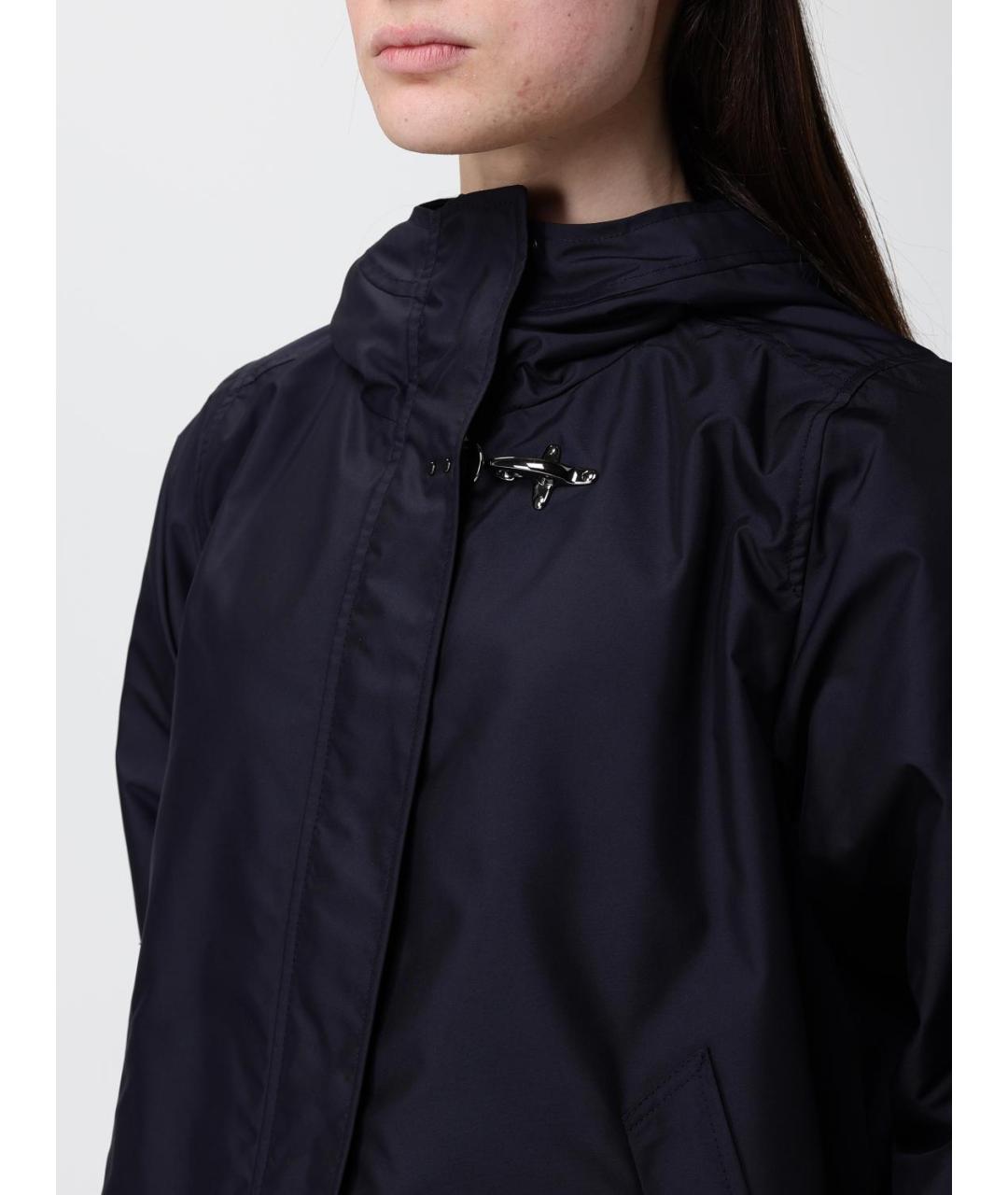 FAY Синяя полиэстеровая куртка, фото 4