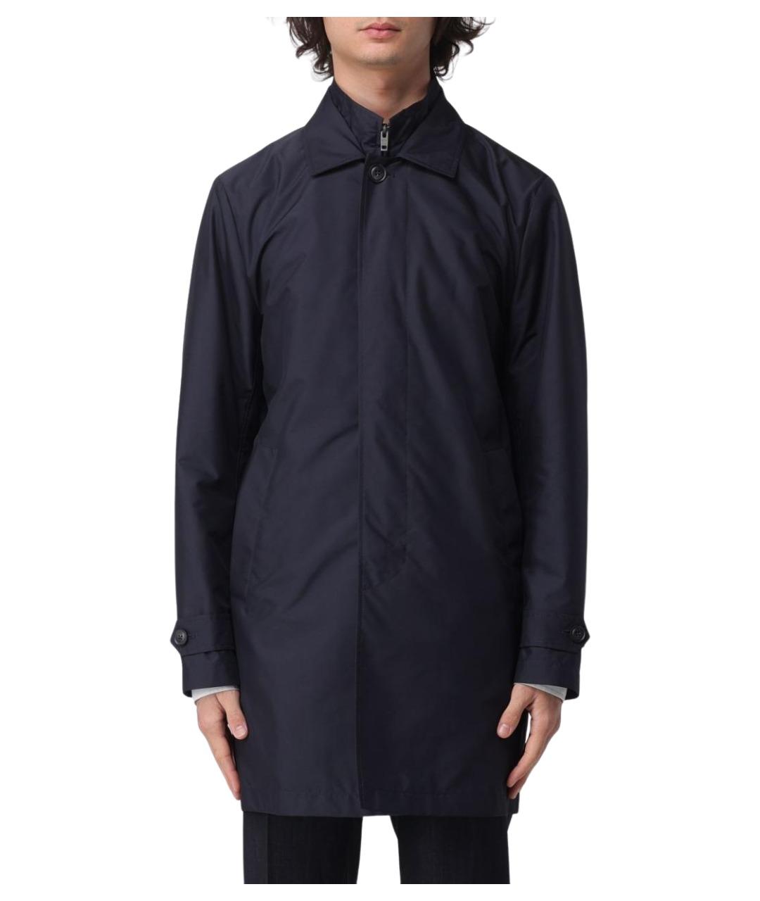 FAY Темно-синий полиамидовый тренч / плащ, фото 1