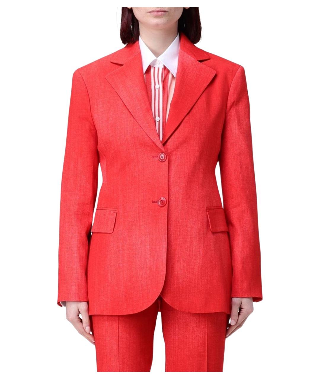 ERMANNO SCERVINO Красный вискозный жакет/пиджак, фото 1