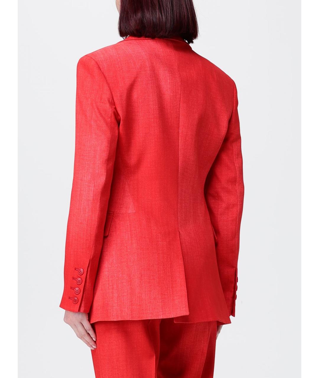 ERMANNO SCERVINO Красный вискозный жакет/пиджак, фото 3
