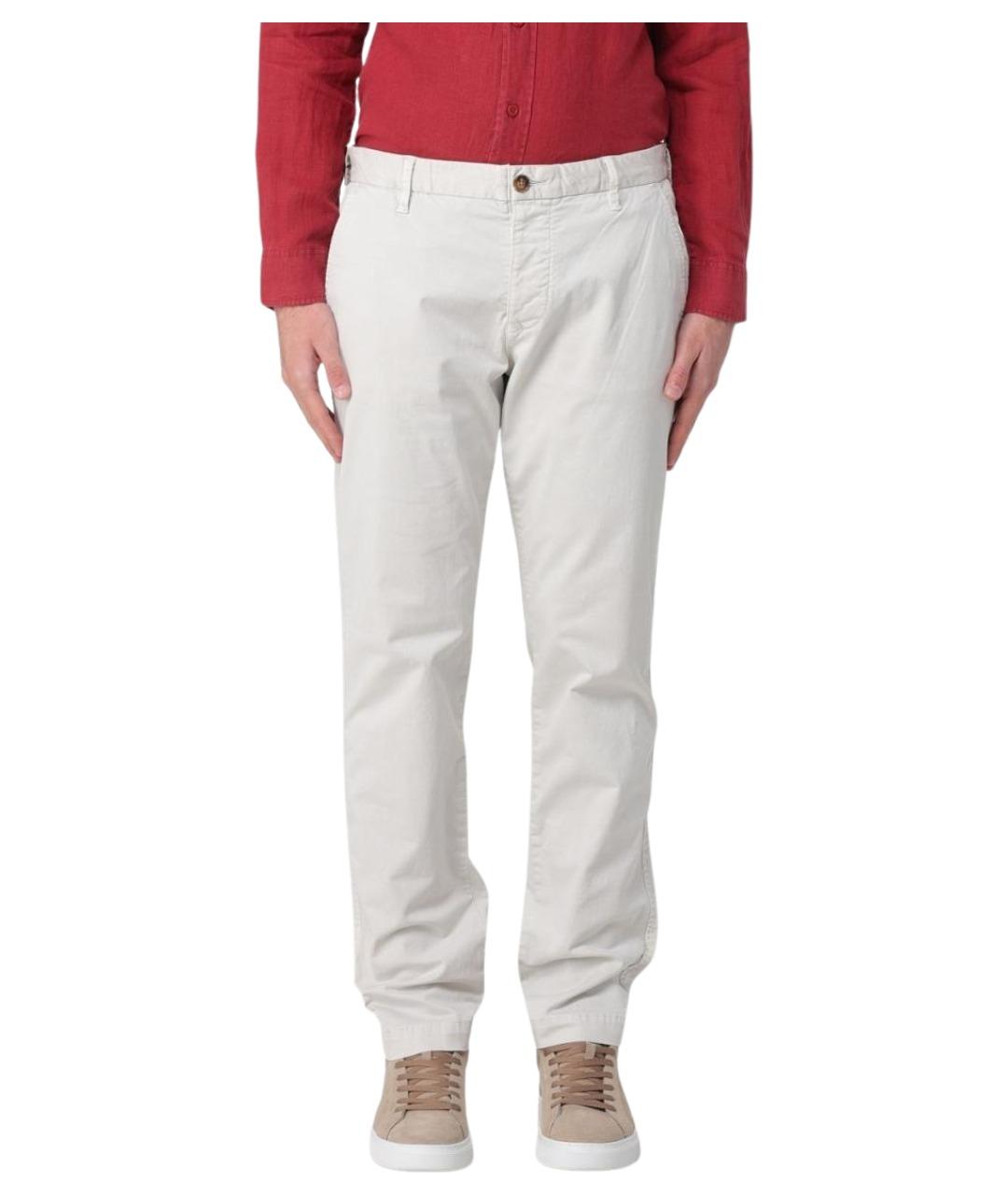 BLAUER Серые хлопко-эластановые брюки чинос, фото 1