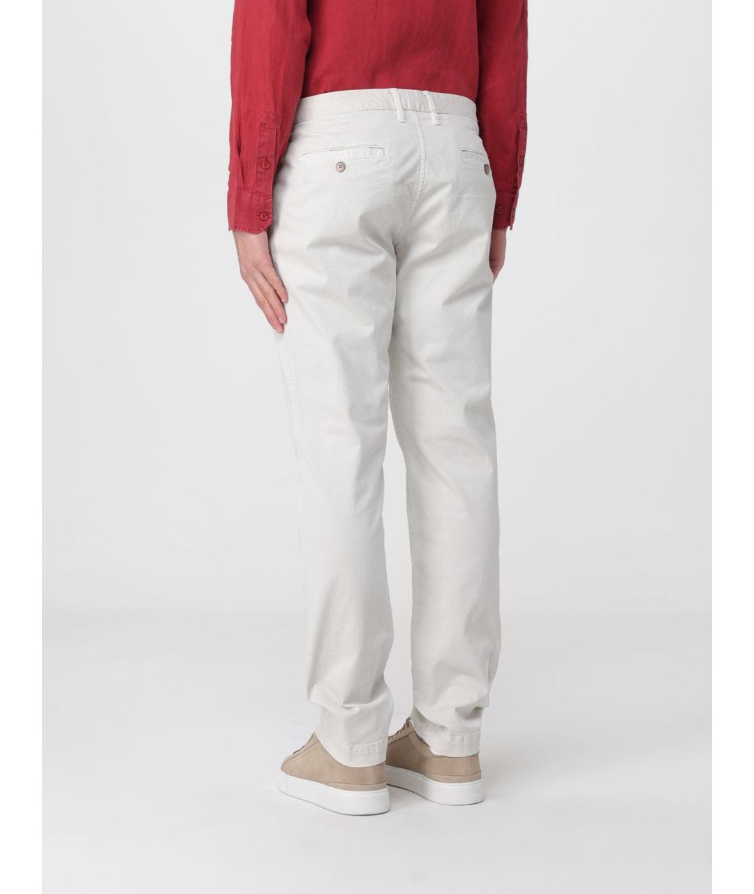 BLAUER Серые хлопко-эластановые брюки чинос, фото 2