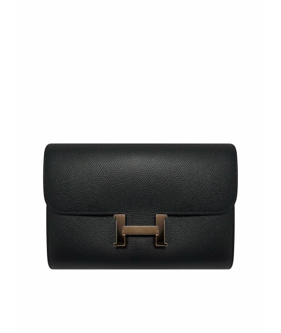 HERMES Черный кошелек, фото 1