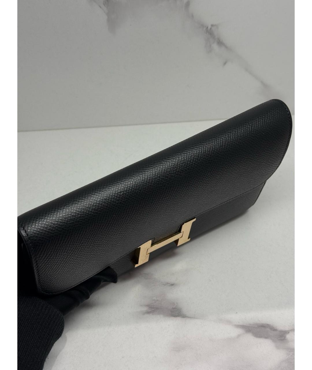 HERMES Черный кошелек, фото 5