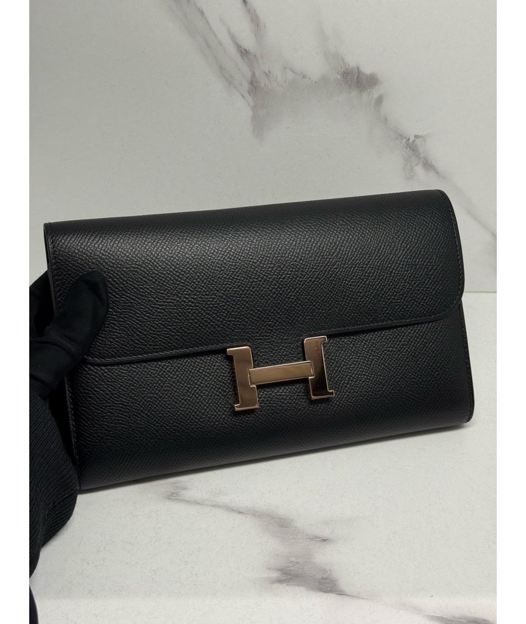 HERMES Черный кошелек, фото 9