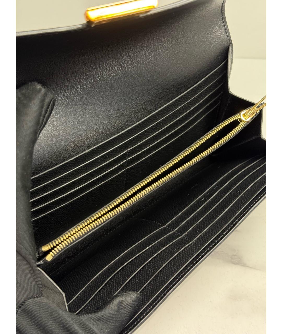 HERMES Черный кошелек, фото 8