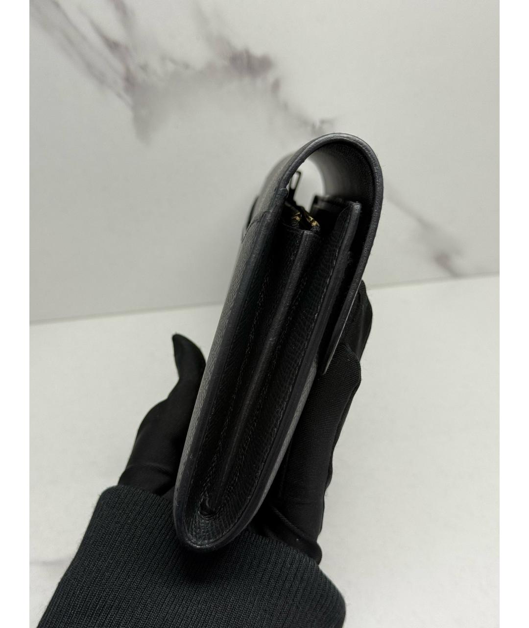 HERMES Черный кошелек, фото 2