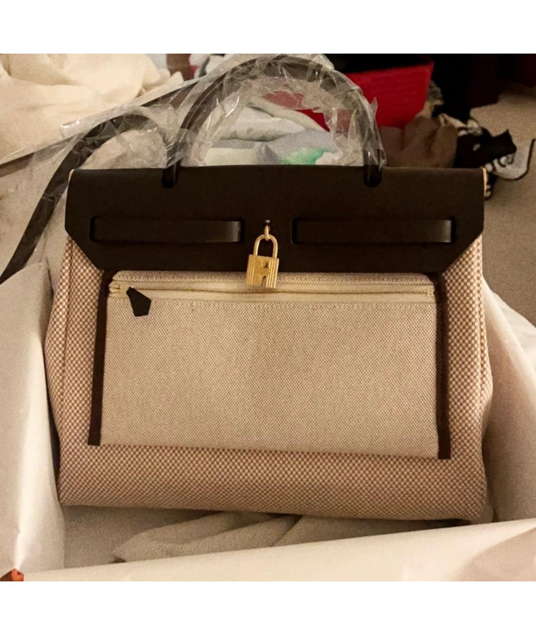 HERMES Белая деним сумка через плечо, фото 2