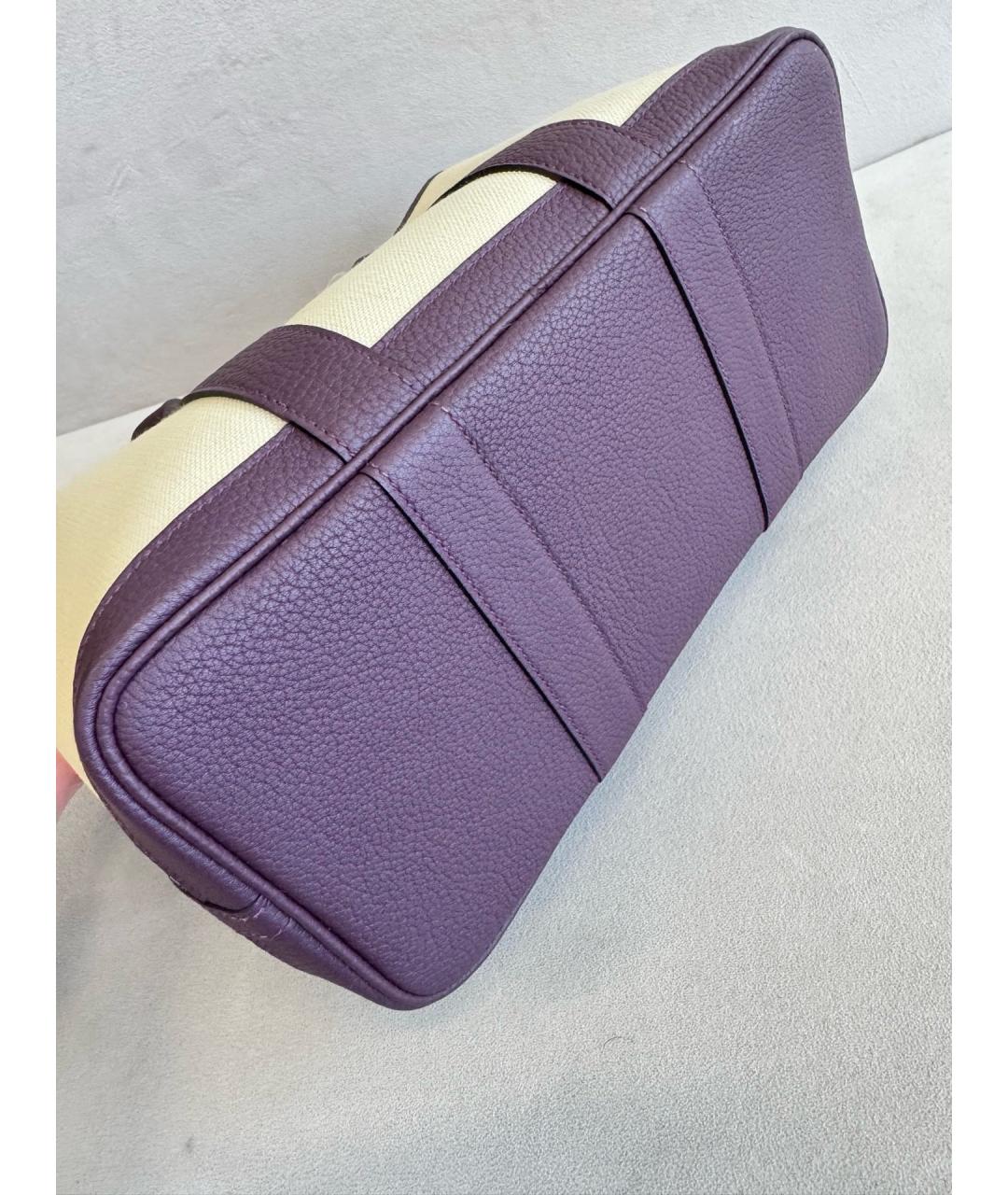 HERMES Бежевая деним сумка тоут, фото 3