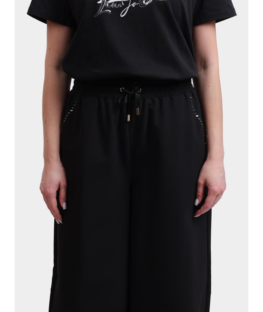 LIU JO Черные прямые брюки, фото 4