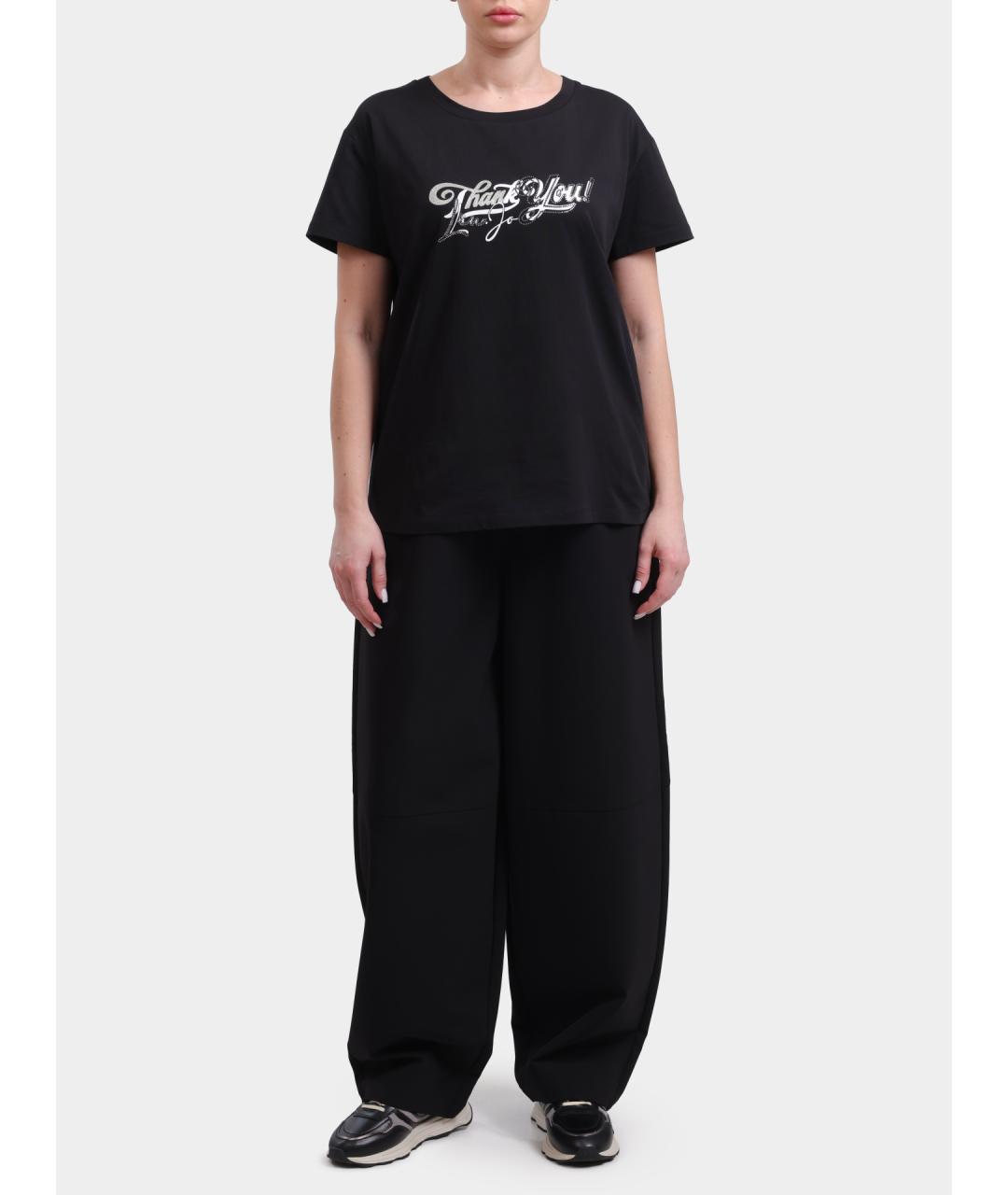 LIU JO Черные прямые брюки, фото 2