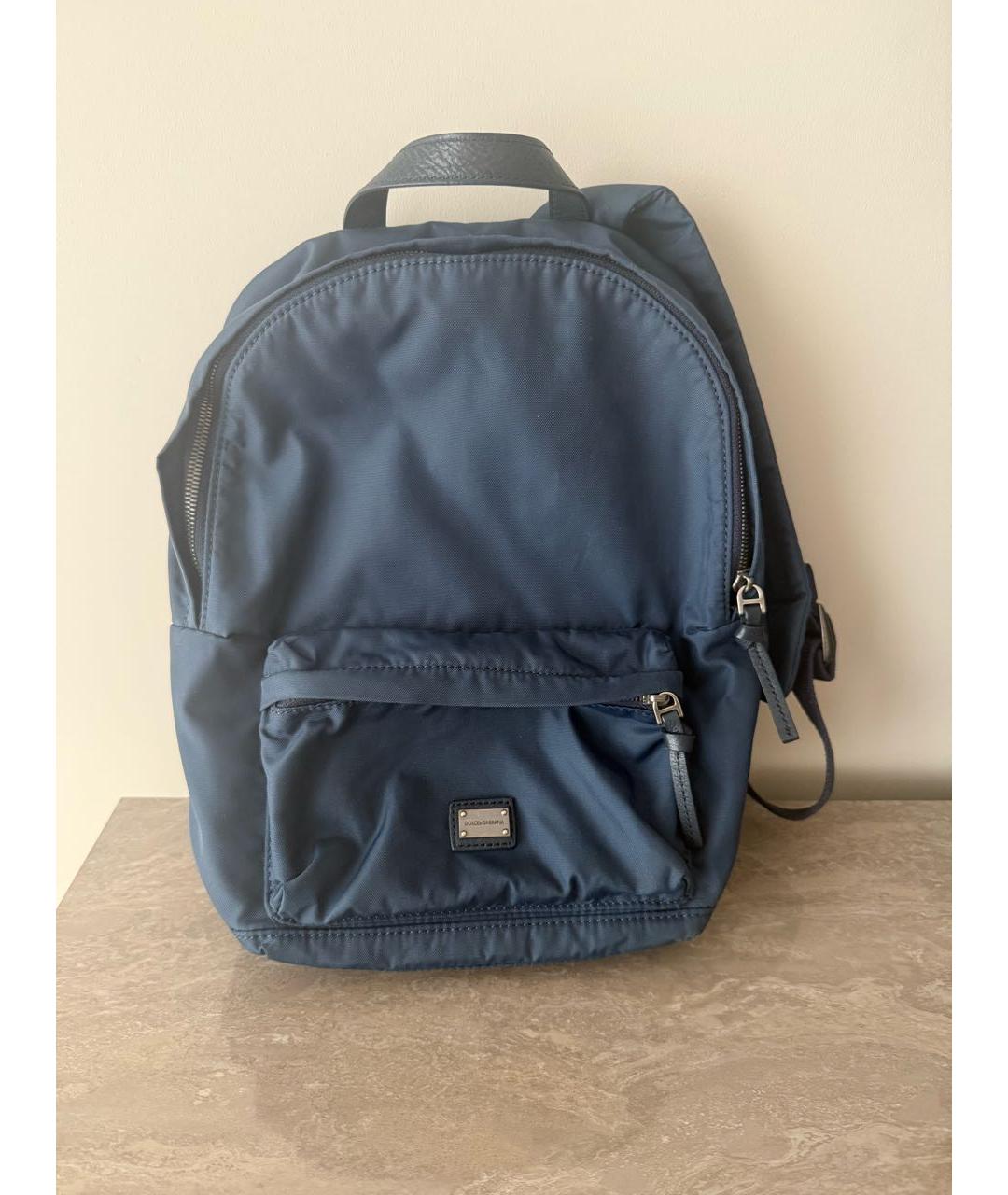 DOLCE&GABBANA Синий рюкзак, фото 5