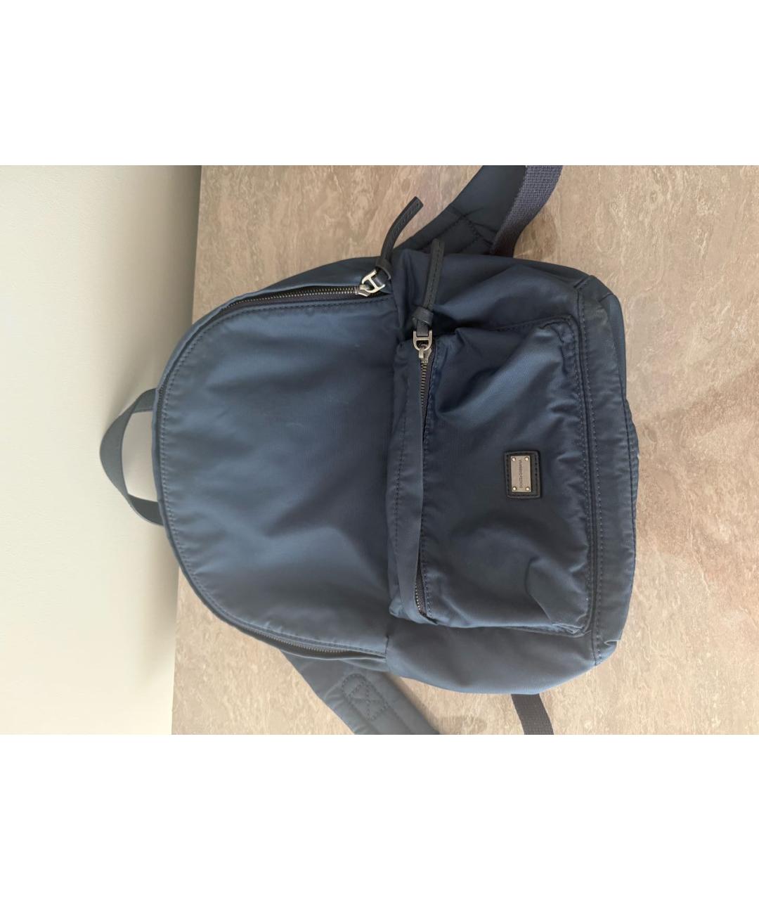 DOLCE&GABBANA Синий рюкзак, фото 3