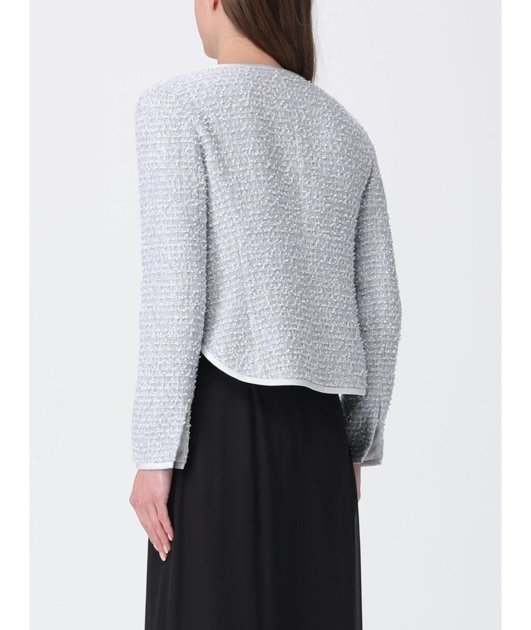 EMPORIO ARMANI Серый шерстяной жакет/пиджак, фото 2