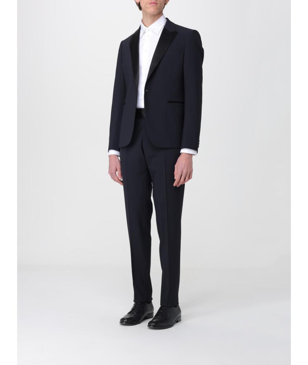 EMPORIO ARMANI Темно-синий классический костюм, фото 4