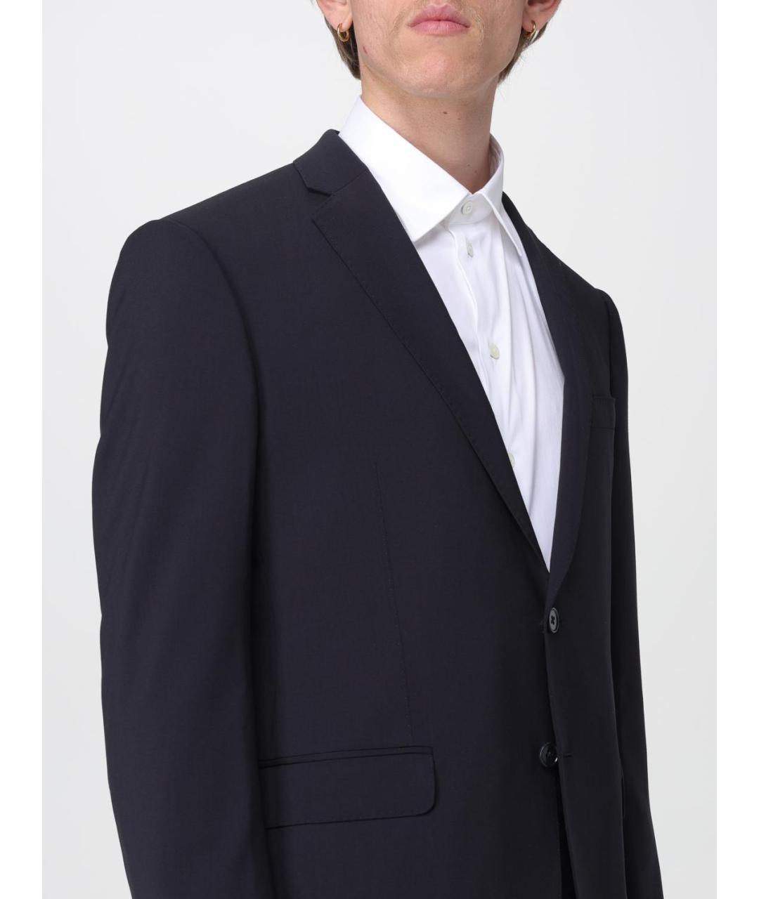 EMPORIO ARMANI Темно-синий классический костюм, фото 5