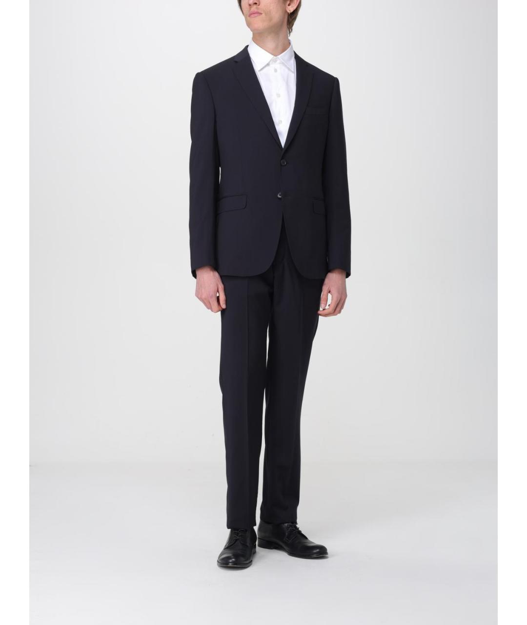 EMPORIO ARMANI Темно-синий классический костюм, фото 2