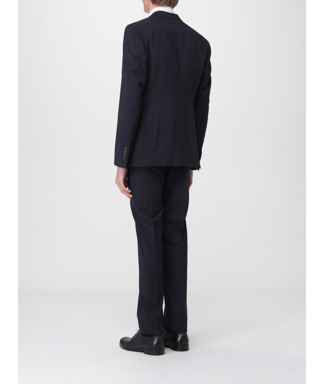 EMPORIO ARMANI Темно-синий классический костюм, фото 3
