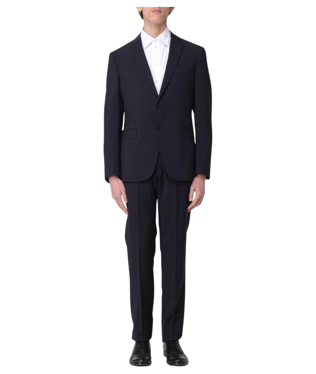EMPORIO ARMANI Темно-синий классический костюм, фото 1