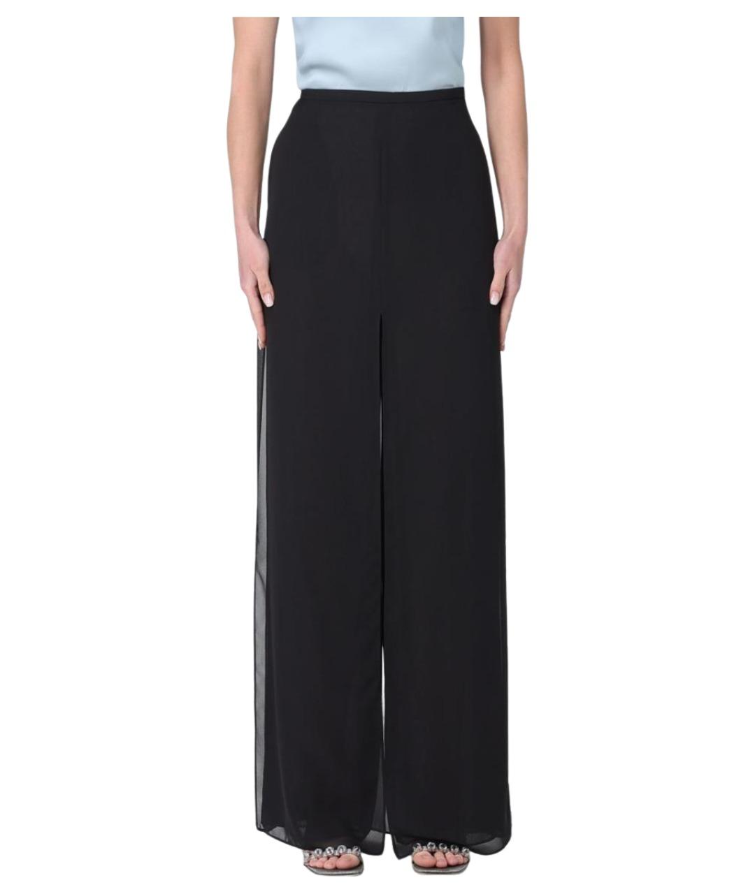 EMPORIO ARMANI Черные брюки широкие, фото 1