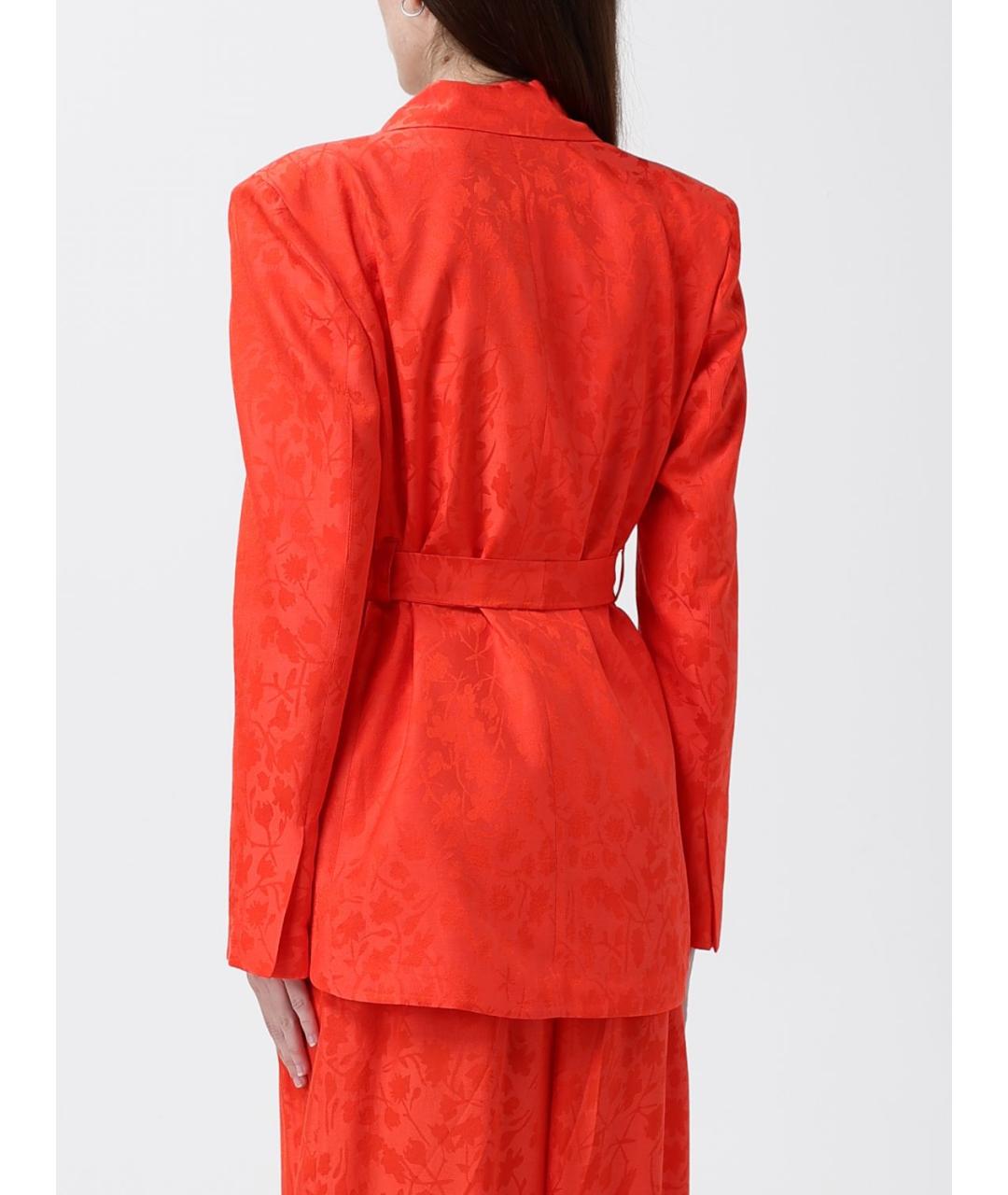 PINKO Коралловый вискозный жакет/пиджак, фото 3