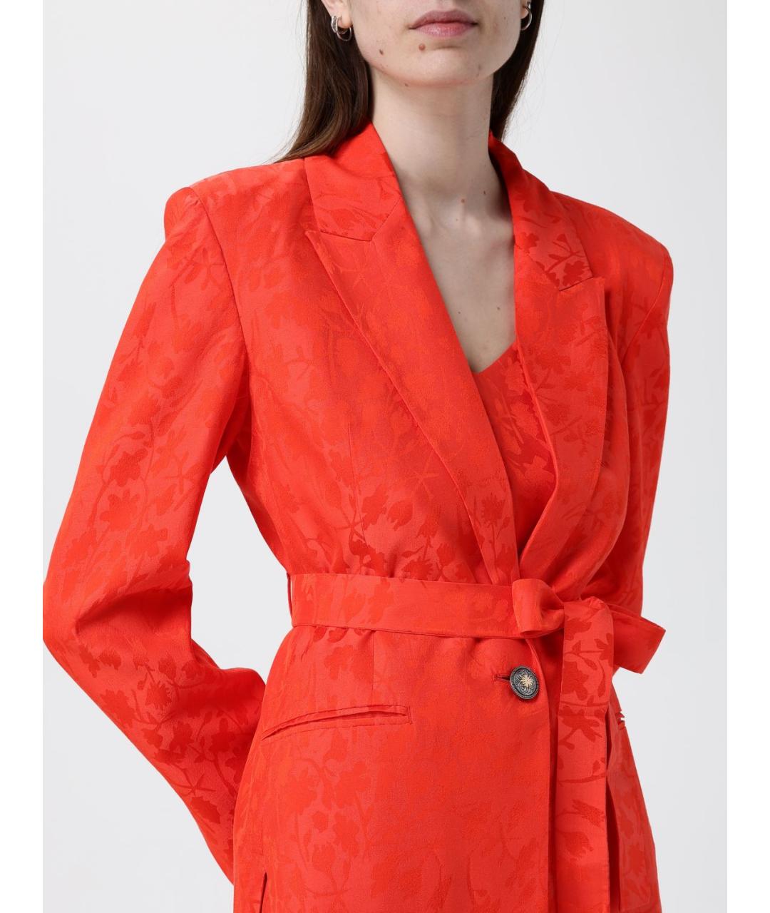 PINKO Коралловый вискозный жакет/пиджак, фото 5